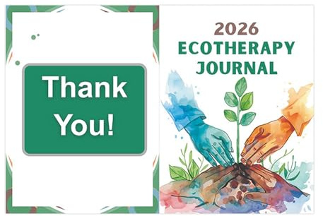 2026 Ecotherapy Journal - Guidad skrivdagbok, reflekterande övning med naturfokus, välbefinnandegåva med mindfulness, strukturerad anteckningsbok, premiumpapper för känslomässig balans