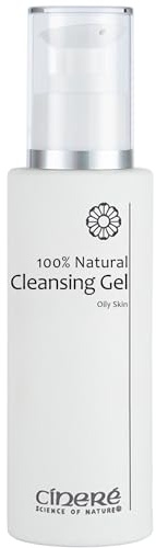 Cinere 100% Natural Cleansing Gel For Oily Skin 150ml | Soap free | Face Cleanser for Acne Prone & Blemish Prone Skin | Cleanser for Oil Control | Glowing Face Wash | Daily Gentle Facial Wash