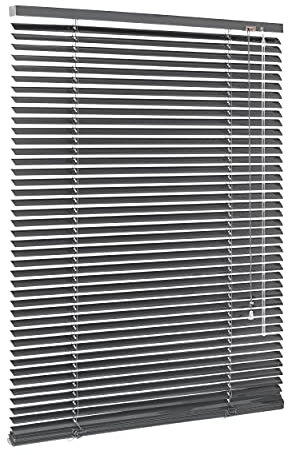 Ventanara® Jalousie Aluminium Rollo Plissee Schalusie Jalousette Türrollo Rolladen viele Größen (100 x 220 cm, Grau matt)