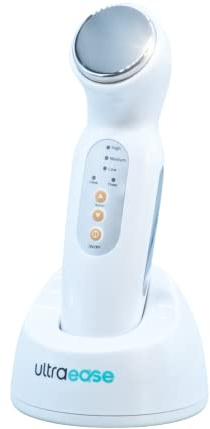Ultraease ultraljudsapparat för hemmet | Värmande, sladdlös, vibrationsfri och fysiologisk ultraljud för kropp och ansikte och hudvård | med fyra psykologiska tekniker