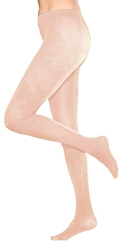 HxmeStore Collant da donna 120D opachi per donne inverno taglia unica, Beige, Taglia unica