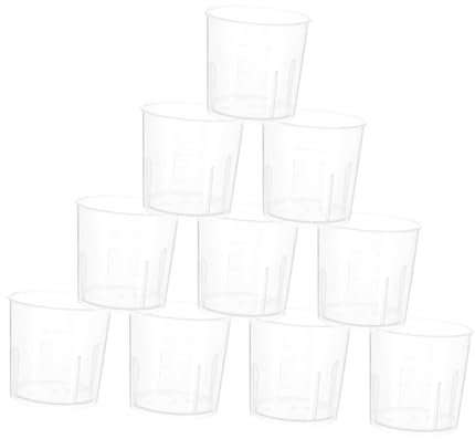 GALPADA 50pièces Lot De Tasses à Mesurer Graduées Transparentes Pour Cuisine Mélanger Et Mesurer Avec Échelle Claire