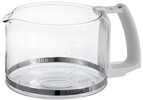Krups F 034 70 Glaskrug 10 Tassen Espresso-/Kaffeemaschinenzubehör weiss, Weiß