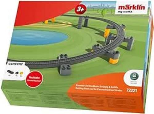 Märklin My World 72221 Building Block Set High Railway Gradient & Gradient Model Railway Accessories - Track H0