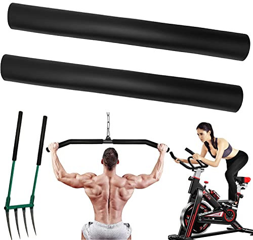 Griffe aus Schaumstoffschläuchen 1 Paar Bequeme Langlebiges NPVC Schaumstoff Handgriff Abdeckung für Fitness Haus Rasen Fahrradgriff Innendurchmesser 22-24 mm (40cm)