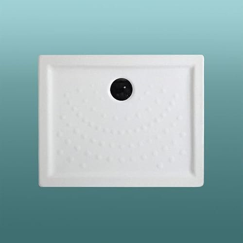 Kiamami Valentina Plato de Ducha de cerámica Blanca 100x80cm h6cm | Malta