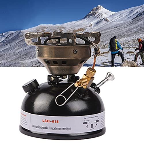 fikujap Camping cooker, camping diesel petrol alcohol petroleum petroleum stainless steel petroleum stove for picnic climbing fishing, fuel consumption: 120ml/h