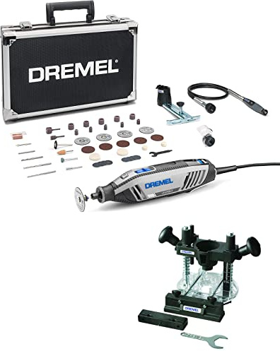 Dremel 4250 Outil Rotatif Multifonction Version & 335 Adaptation Défonceuse Plongeante - Accessoire pour Outil Multifonction Rotatif pour Défoncer dans le Bois ou le Plastique