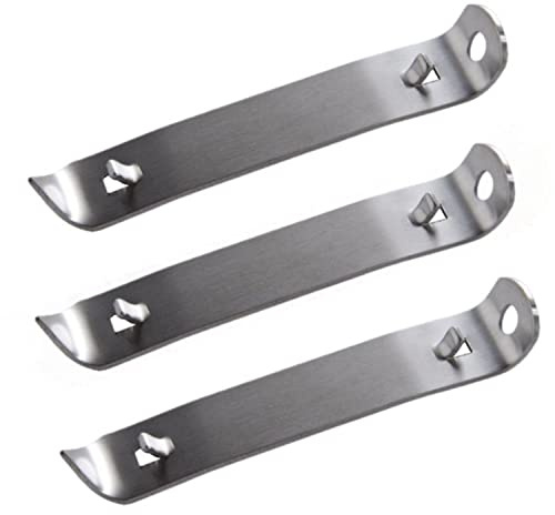 TrueCraftware- 4-1/4 Stainless Steel Heavy-Duty Can Opener Set of 3- Can Punch Bottle Opener Bottle & Can Opener Classic Beer Opener Compact Size Beverage Bottle Opener for Kitchen Bar or Restaurant