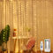 Jsdoin Tenda Luminosa Natale,3.6x3m 360LED Tenda Luci Natale Interno,8 Modalità Luci Tenda Esterno Cascata Dimmerabile IP65 Impermeabile con Telecomando & Timer per Matrimonio, Feste (Bianco caldo)