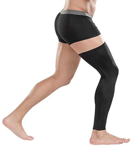 IBLUELOVER Genouillère Sport Femmes Hommes Manchon de Jambe Longueur Entière Genouillère de Compression Support Soutien Genou Cuisse Mollet Protège Genouillère Jambières Chaud Course Fitness Cyclisme