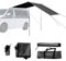 300cm x 200cm Waterproof Sun Canopy Awning for Camper Vans, Transporters，Van Conversions, Motorhomes, Caravans or SUV, Campervan Canopy Sun Shelter,Waterproof Auto Canopy