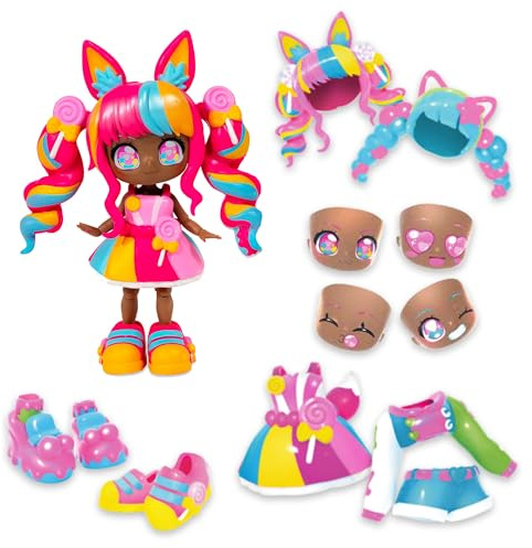 Animakii Bambola personalizzabile - BANDAI HEA26351 - Lecca-lecca e gomma da masticare