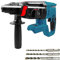 TALOEYH - Cordless Rotary Hammer Drill Compatible with Makita 18V/21V Battery, Brushless SDS-Plus Hammer Drill with Safety Clutch, 650W, 2.6 Joules Power Tools with 360° Auxiliary Handle & 3 Drill Bit
