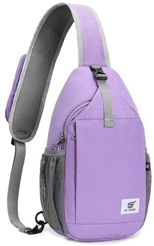 SKYSPER Bolso Hombre de Pecho Bandolera Bolsos de hombro Antirrobo Crossbody Sling Bag para Hombres y Mujeres, Ideal para Viaje y Deporte