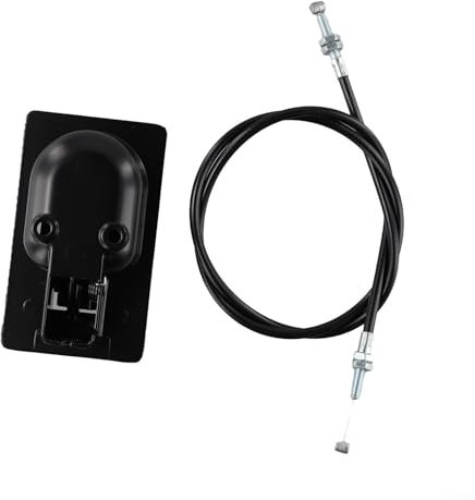 Jotekonoby Sistema di cavi in lega di alluminio nero per sedia da giardino con maniglia reclinabile per mobili da giardino con meccanismo di controllo di posizione