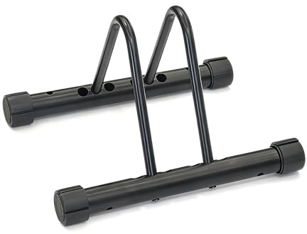 Taylor & Brown Heavy Duty Bicycle Parking Stand – Adjustable Floor Bike Rack with Anti-Slip Grip, Suitable for Mountain, Road and Kids Bikes, Secure Indoor or Outdoor Cycle Storage (1 Bike)