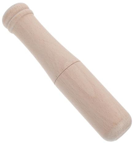Zerodeko Martillo de Carpintero Mazo de Tallado de Haya Redondo Khaki para Tallar Madera y Golpear Madera en Bruto para Carpinteros y Trabajadores