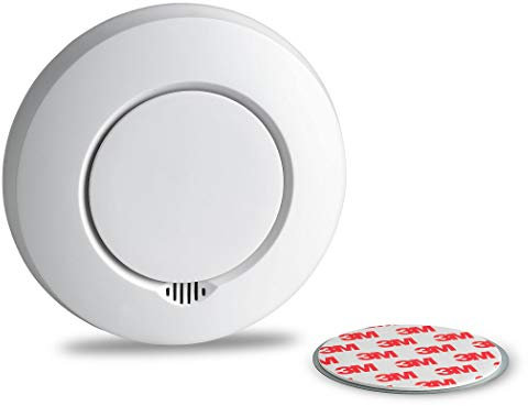 SEBSON Funk Rauchmelder austauschbare Batterien, vernetzbar (GS412), DIN EN 14604, fotoelektrischer Rauchwarnmelder Hitzemelder inkl. Magnethalterung
