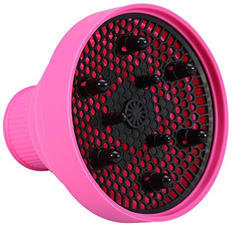 5 Colors Hair Blower Diffuser, Universal Foldable Hairdryer Cover, Styling Hairdressing Tool, Beauty Hair Salon Attachment for Blow Dryers(Pink)