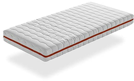 KINDERMATRATZE 80x180 -H2- HÖHE 18 cm GEA TASCHENFEDERN - Schaumstoff, antibakteriell und abnehmbar - ideal für Nestbetten und Montessori-