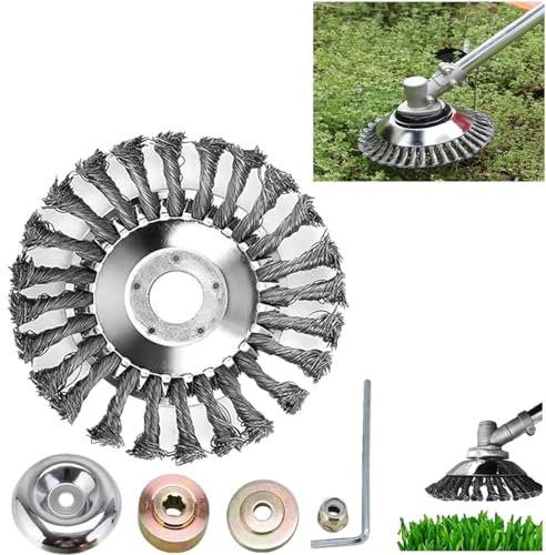 Generic Desbrozadora Indestructible, Corta Todo En Segundos, Universal, Con Cabezal Reversible (8 Pulgadas), Plata, Manual