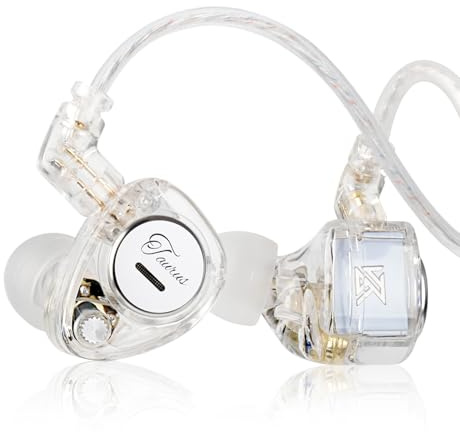 KZ Taurus in Ear Monitor Headphones, Horizontal 2DD in Ears, Gaming Earbuds, Noise Isolating Ear Buds Sound Localization in-Ears for Singers Musicians Audiophiles