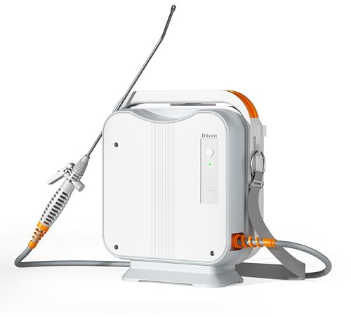 Diivoo Pulverizador Eléctrico Jardín 5L, Boquilla Ajustable (Niebla/Chorro)