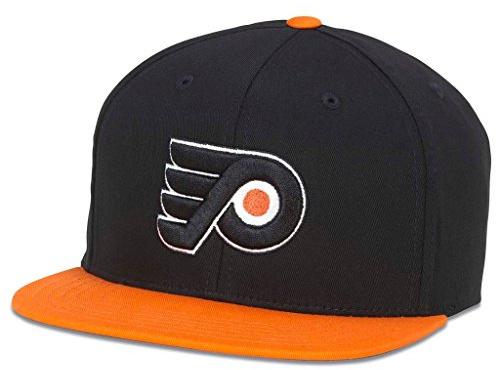American Needle Philadelphia Flyers Outfield Snapback Cappellino da Uomo, O/S, Nero/Arancione, arancione