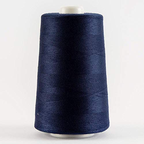 Marent Crafts Navy Blue Overlocking Thread – 4 Cones, 20,000 Yards Total, 100% Polyester Sewing Thread for Overlock, Serger, Sewing Machines, Hemming, Seaming, Edging, Dressmaking & Craft Projects