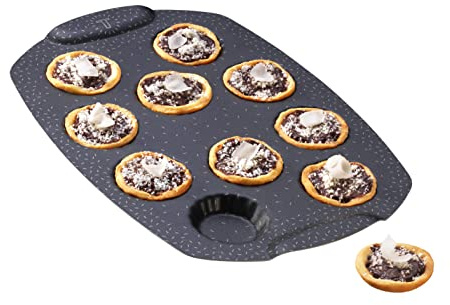 Tefal Moule gâteau 10 mini tartelettes, Revêtement antiadhésif, Aluminium recyclé et recyclable, Pâtisserie bien dorée, Fabriqué en France, PerfectBake Mini J5735002