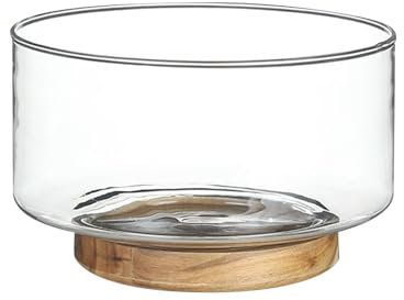 Folpus Vassoio per Piatto per Frutta in Vetro Decorazione da Tavolo Piatto per Dessert di Frutta Vassoio per Snack Portafrutta per spuntini, m