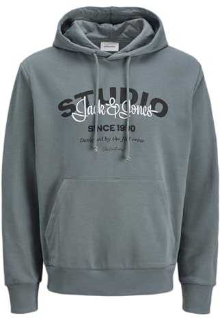 JACK & JONES Sweat Hood Jjyuki Sudadera con Capucha Pls, Resistente al Agua, 5XL para Hombre