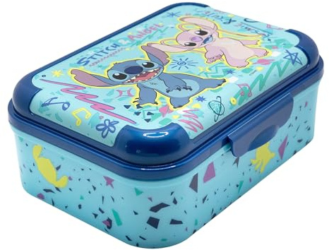 STOR Stitch Matlåda för Barn 1423ml - Hållbar Plast Lunchbox BPA-Fri med Dekorerat Lock för Skola och Utflykter