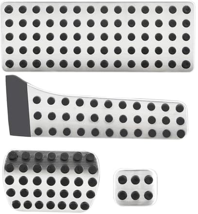 Stainless Steel Pads Accelerator Brake Foot Pad For Mercedes For Benz C E S GLK SLK CLS SL-Class Car Pedal Cover Color:Combination(Combination)