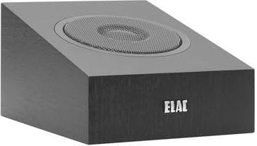 ELAC Debut 2.0 A4.2 Dolby Atmos Modul-Lautsprecher, Schwarz, Paar – Konzentrischer Treiber mit 1,3 cm Polymer-Hochtöner und 10,2 cm Aramidfaser-Tieftöner