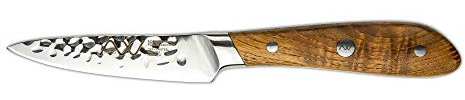 Rockingham Forge RF-1741 Ashwood Series 4” Paring Knife with Ice Hardened Vanadium Steel Blades, Heat-Treated Natural Handles