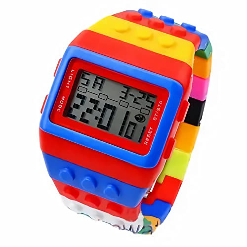 FENKOO Neutral Arco Iris Reloj de Pulsera Digital, Azul