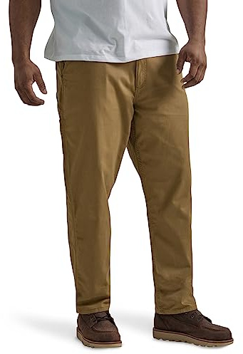 Lee Men's Big & Tall Legendary Workwear Carpenter Jean, Dark Khaki, 56W x 32L
