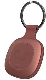 Fresh 'n Rebel Smart Finder - Funktioniert mit Apple Wo Ist? (IOS), Schlüsselfinder mit Lautsprecher, Smart Tag, IP67 Staub- und wasserdicht, Unterstützt Lost Mode, Austauschbare Akku (Safari Red)