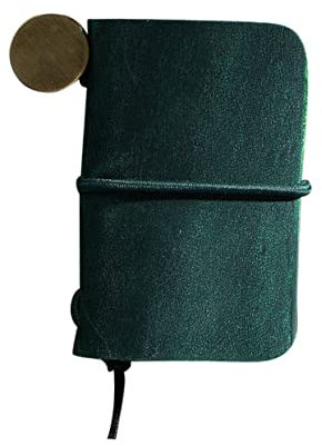 HOODANCOS Mini Cuaderno Notas Adaptable Para Estudiantes y Trabajadores De Oficina Material Escolar Práctico Verde Oscuro Para Mensajes y Planificación Diaria