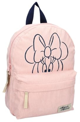 mybagstory - Sac à Dos Minnie Fille Rose 31 cm | Idéal pour l'école, la maternelle et le primaire, avec bretelles réglables : une idée cadeau parfaite.