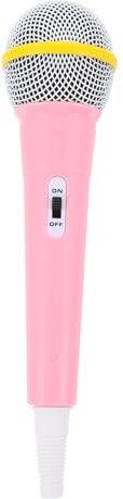 KONTONTY Mini Fake Microphone Toy Plastic Boys and Girls Microphone Props Stage Performance Accessory