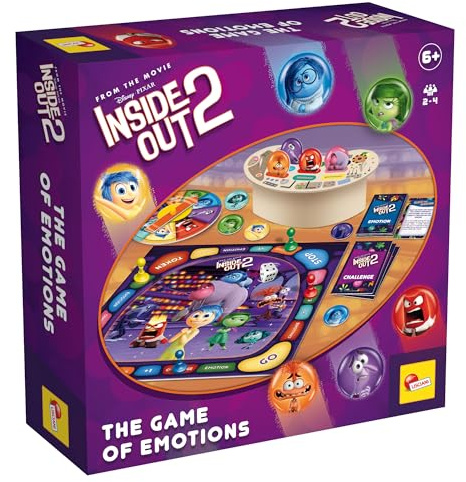 Lisciani - Inside Out 2 – The Game Of Emotions - Educational Board Game For Children Aged 4+ - Learn To Recognise & Express Emotions - Family Game Inspired By Disney - Fun Gift For Kids