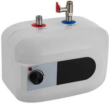 HarBin-Star Chauffe-eau électrique, 6 l, chauffe-eau sous évier, chauffe-eau électrique de 1500 W, chauffe-eau instantané 30 à 65 °C, pour lavabos, cuisines, salles de bain