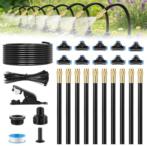 Forever Speed 360° Kit Irrigazione Giardino Automatica, Irrigazione a Goccia con Ugelli Regolabili Sistema Irrigazione Automatica per Giardini, Prati, Piante in Vaso, Serre (10m)