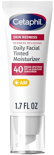 Redness Relieving, Daily Facial Tinted Moisturizer, SPF 40, 1.7 fl oz (50 ml), Cetaphil