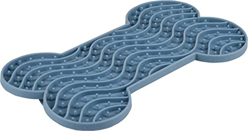 Flamingo Pet Products - Tapis à lécher YUMMEE Couleur Bleu Taille M 21 cm .pour Chien