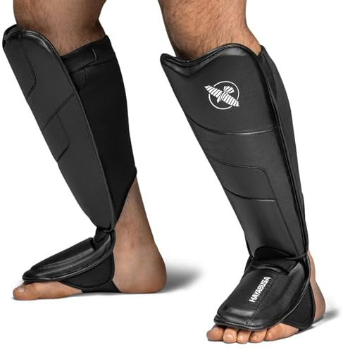 Hayabusa T3 Full - Back Shin Guards - Black, Small