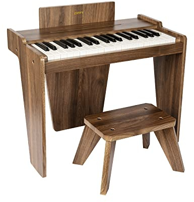 ZIPPY Kids Piano Keyboard, 37 Keys Digital Piano for Kids, Music Educational Instrument Toy, Wood Piano for 3+ Girls and Boys